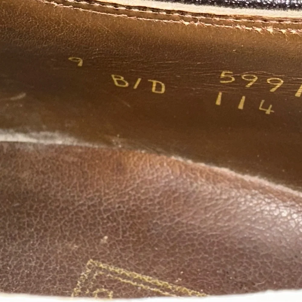 Stacy-Adams men’s oxford dress shoes leather pattern trim‎ detail Size 9 USA